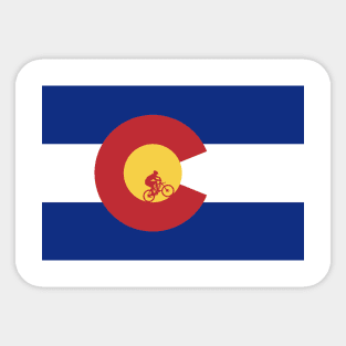 Colorado Mountain Biking Sticker